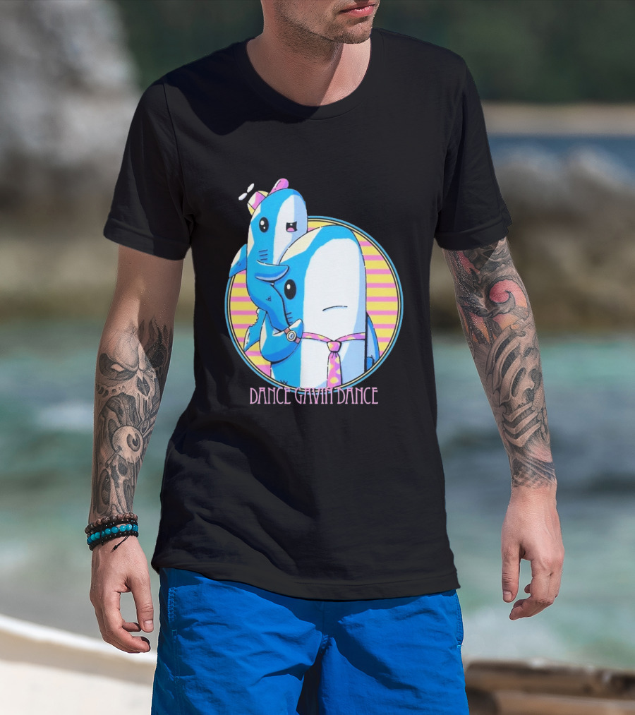 Dance Gavin Dance Shark Dad Cute Cartoon Marine Life Duo T-Shirt