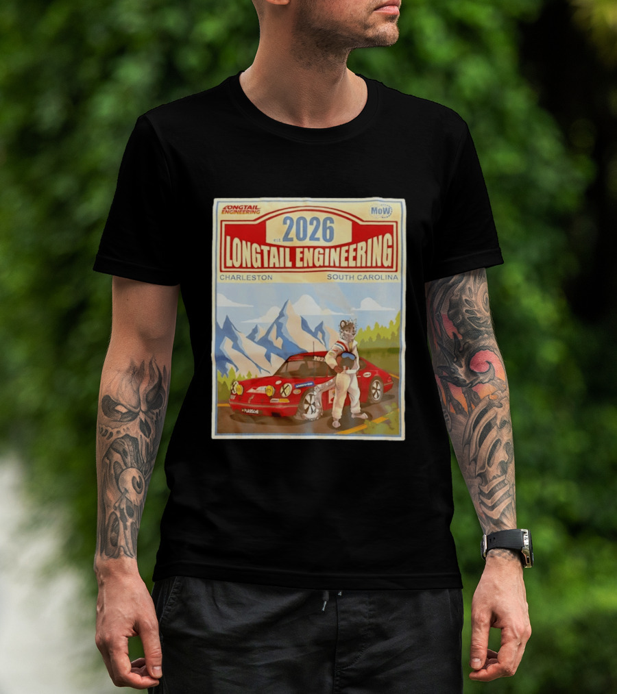 Longtail Engineering 2026 Racing Adventure Charleston South Carolina T-Shirt