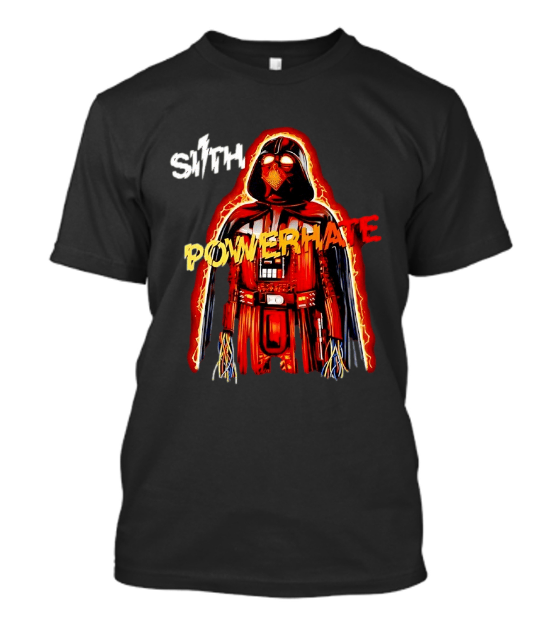 Sith Powerhate Darth Vader Lightning T-Shirt
