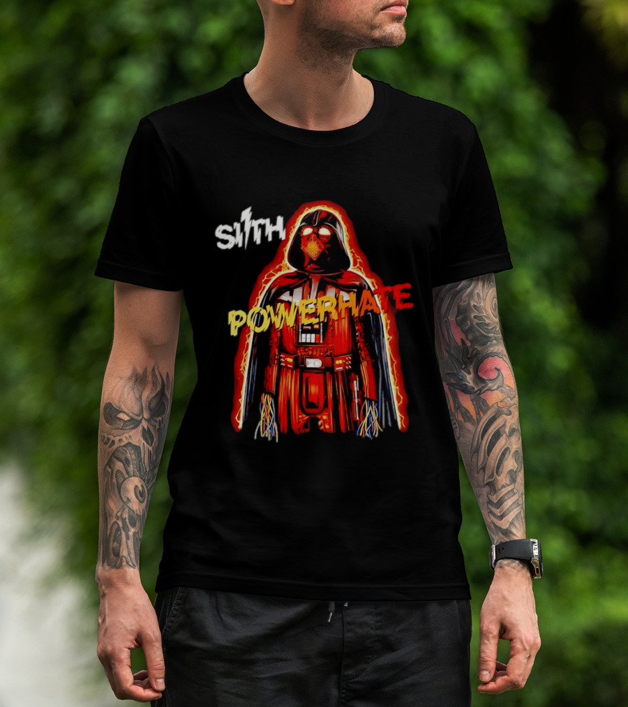 Sith Powerhate Darth Vader Lightning T-Shirt