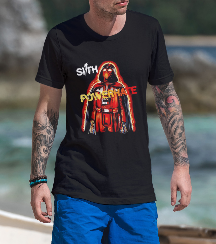 Sith Powerhate Darth Vader Lightning T-Shirt