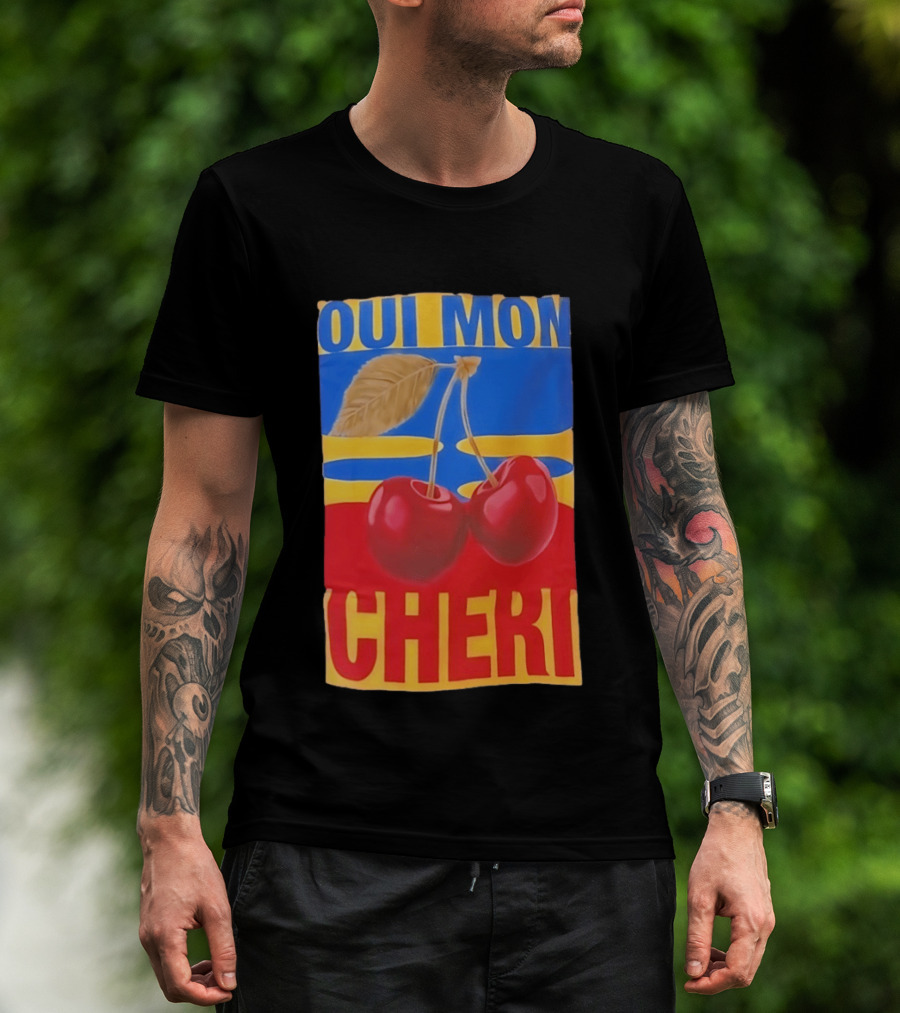 Oui Mon Cheri Cherry French Fruit T-Shirt