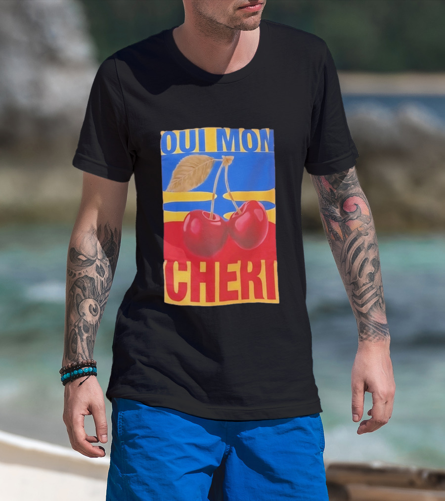Oui Mon Cheri Cherry French Fruit T-Shirt