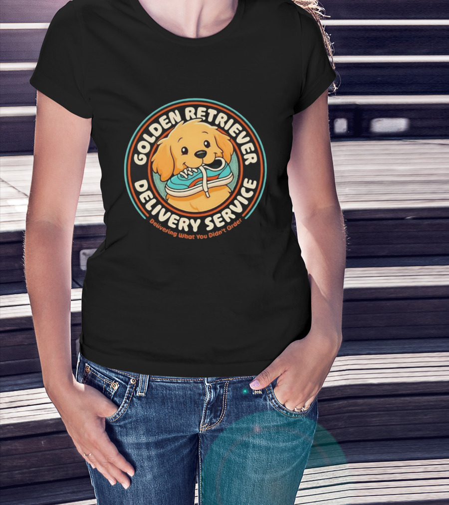Golden Retriever Delivery Service Delivering What You Didn't Order T-Shirt