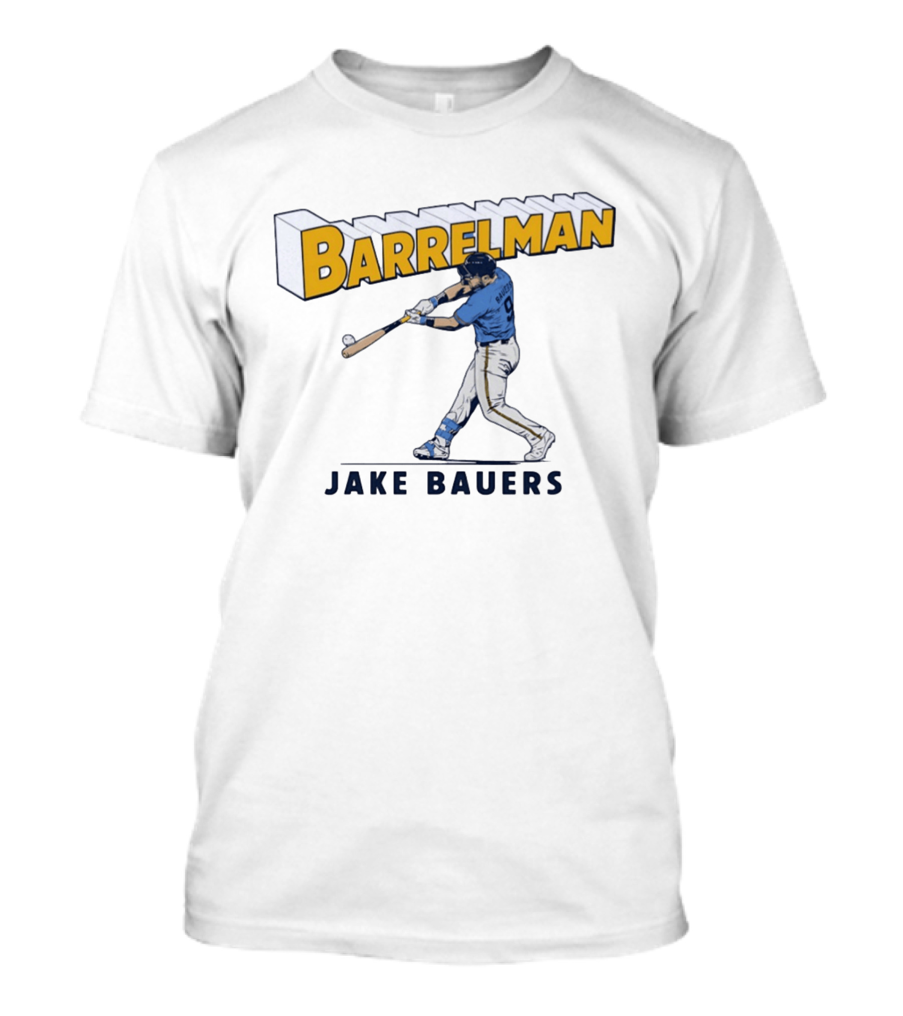 Barrelman Jake Bauers Baseball MLB Player T-Shirt