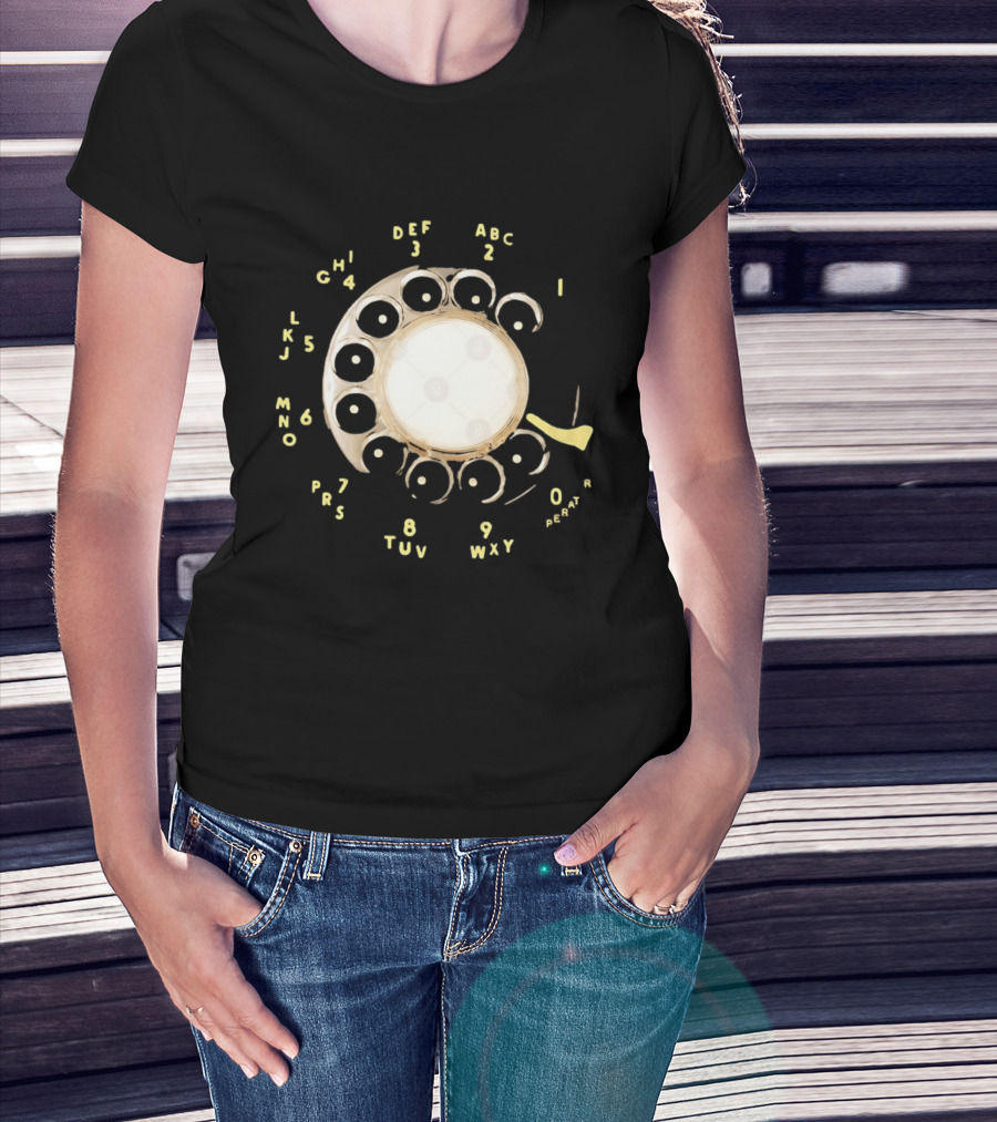 Rotary Telephone Dial ABC 1 2 3 T-Shirt