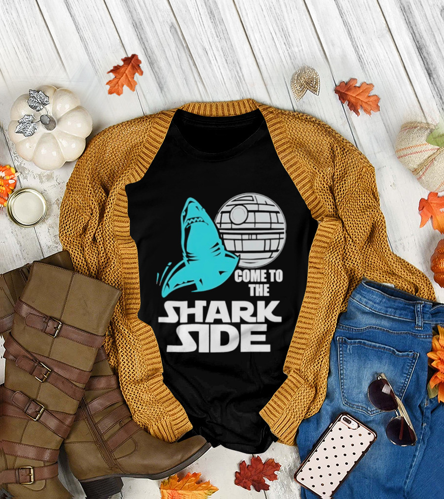 Come to the Shark Side with Death Star T-Shirt