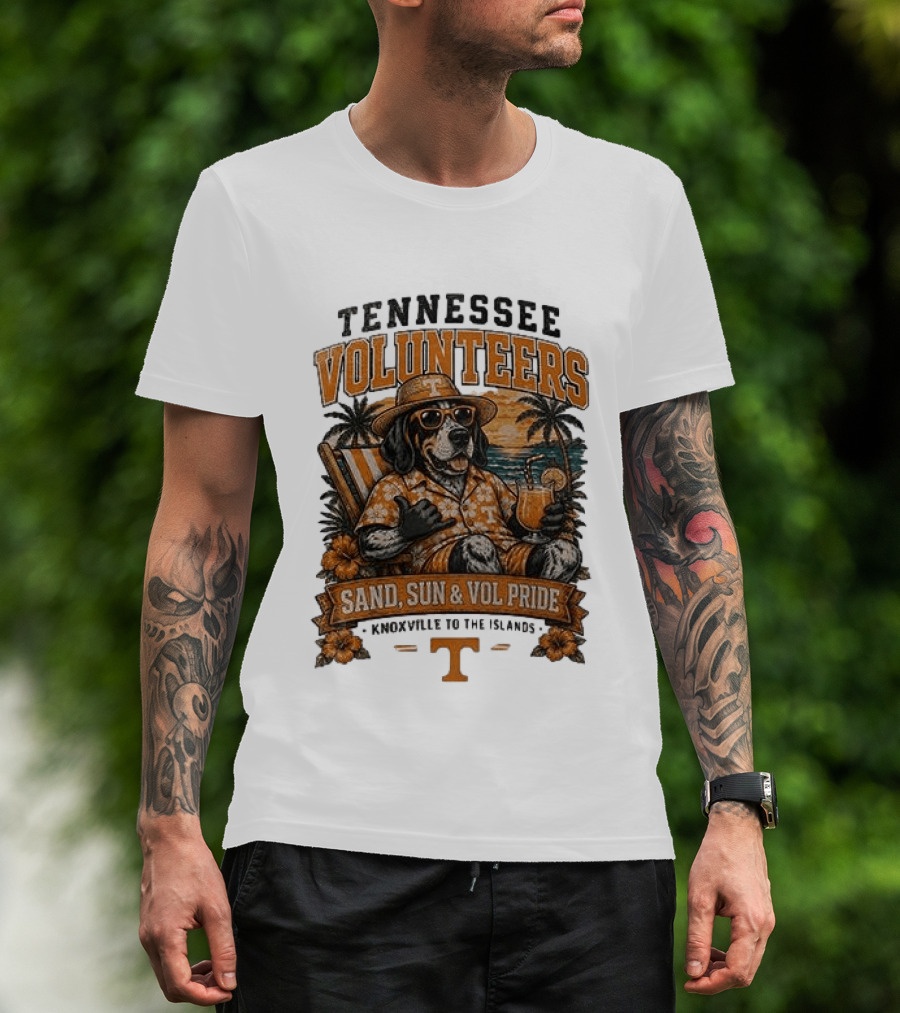 Tennessee Volunteers Sand Sun Knoxville To The Islands Vol Pride T-Shirt