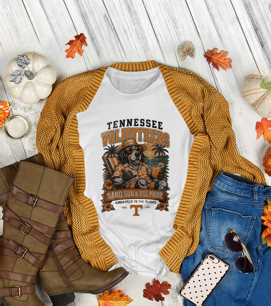 Tennessee Volunteers Sand Sun Knoxville to the Islands Vol Pride T-Shirt