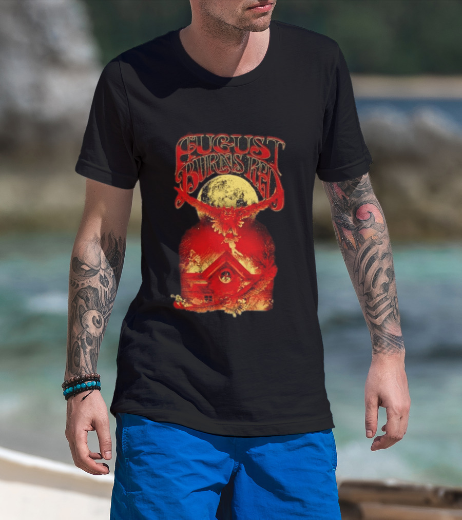 August Burns Red Owl Moon Metalcore Band Rustic Redhouse Scene T-Shirt