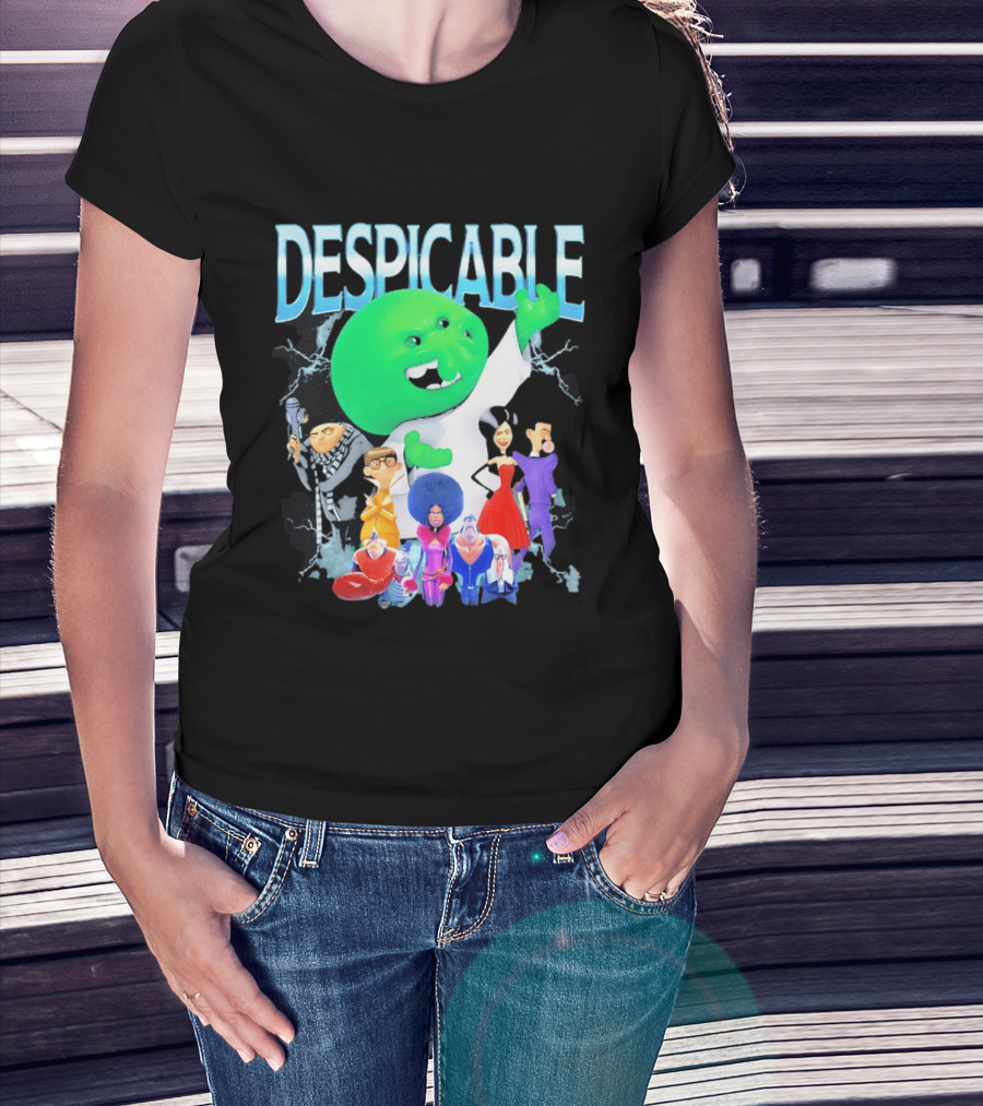 Despicable Me Featuring Gru Green Villain Group Villains T-Shirt
