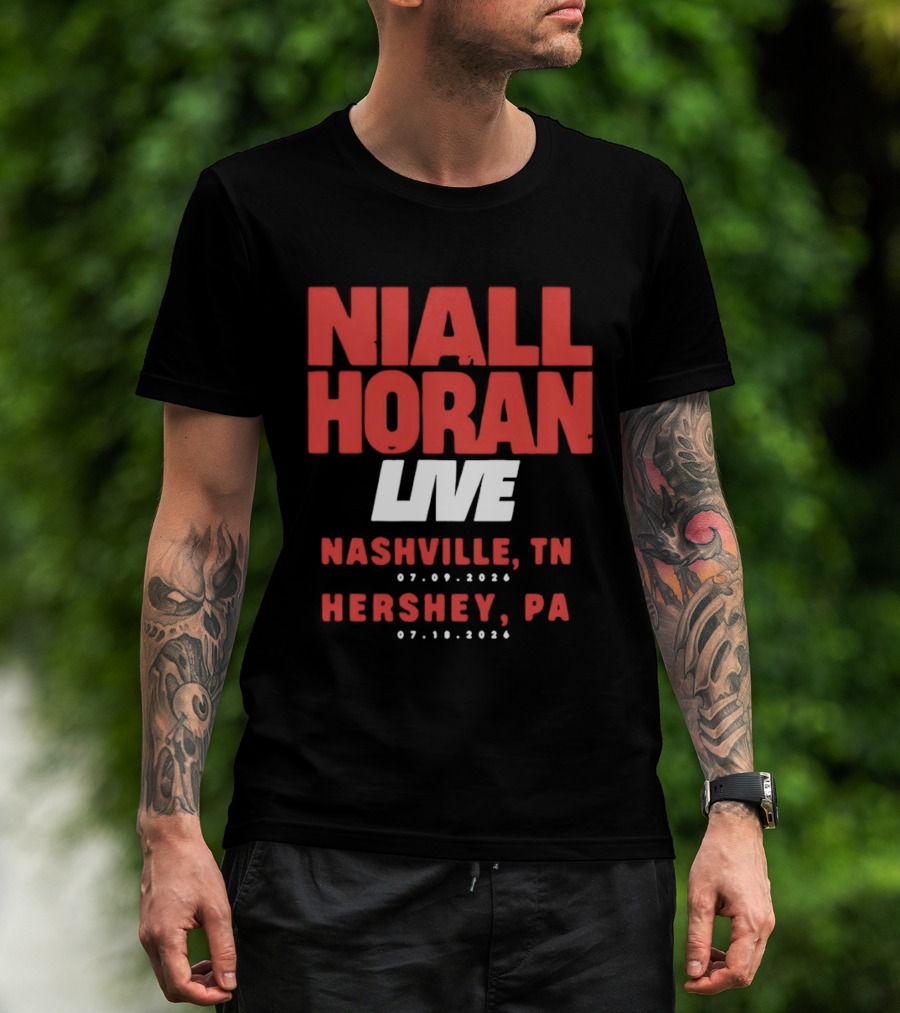 Niall Horan Live Nashville TN 07.09.2020 Hershey PA 07.10.2020 T-Shirt