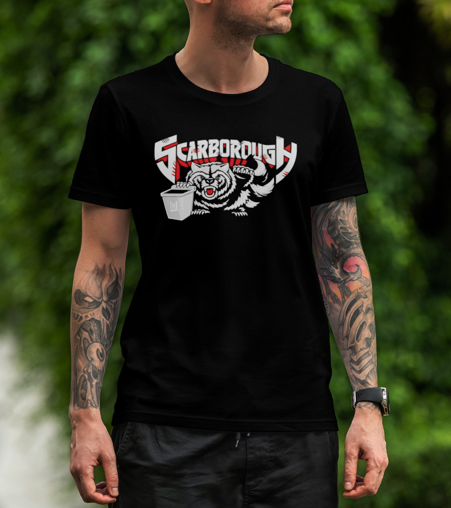 Scarborough Raccoon Trash Can Funny Wild Animal T-Shirt
