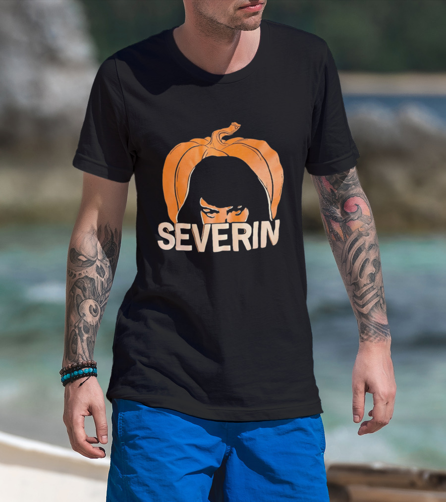 Severin Pumpkin Halloween Horror Mask T-Shirt