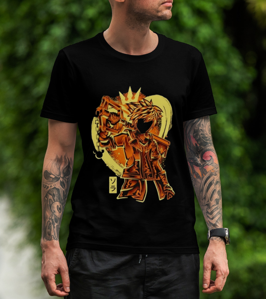 Sora Kingdom Hearts Keyblade Japanese T-Shirt