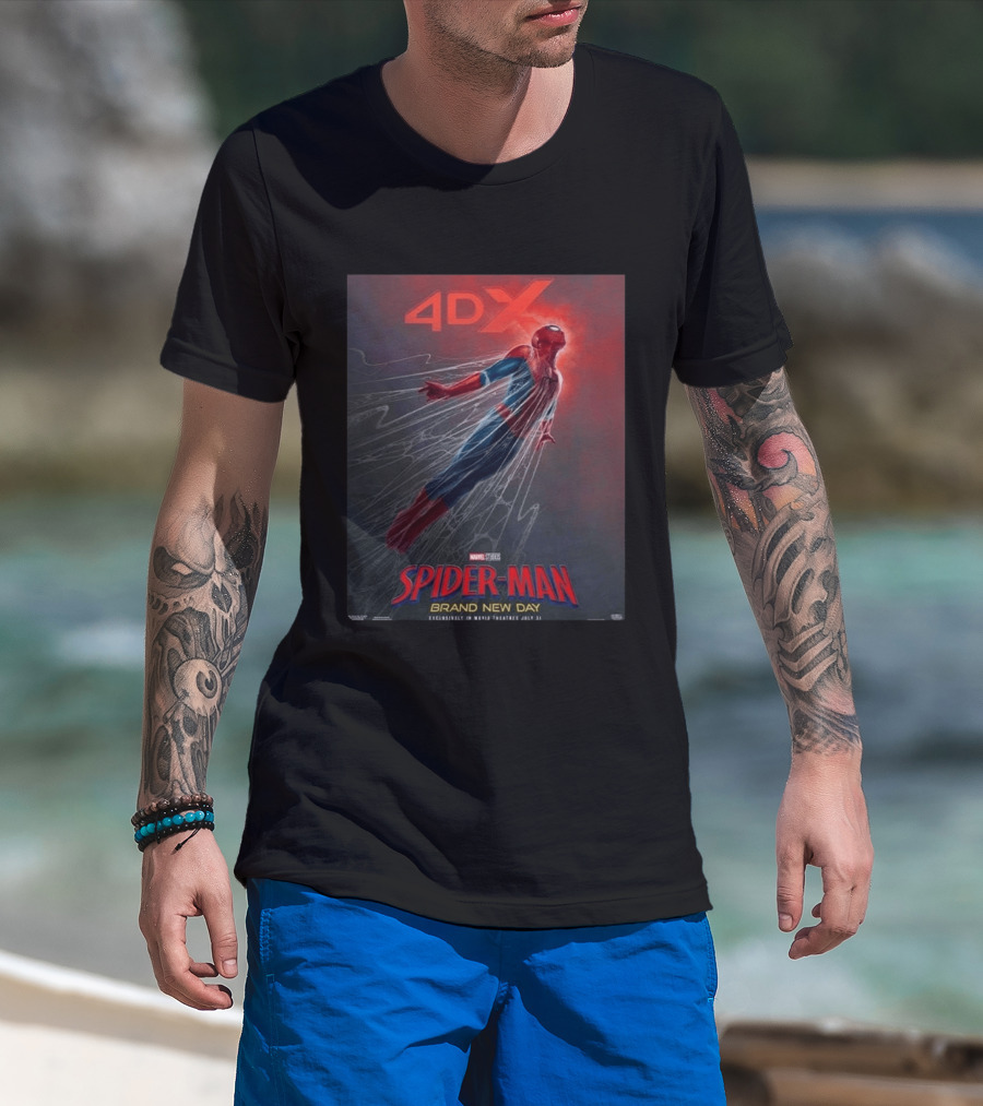 4DX Spider Man Brand New Day Movie Marvel Studios July 31 2026 T-Shirt
