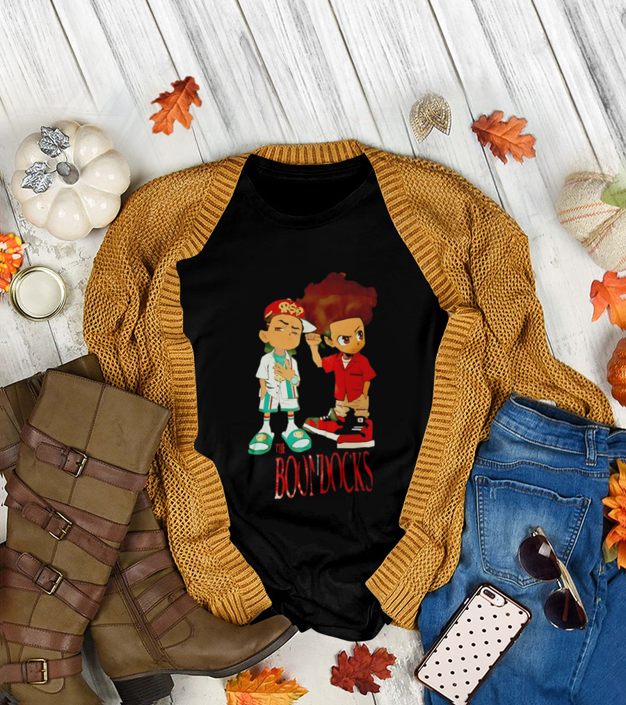 The Boondocks Riley And Huey Freeman Characters By Aaron McGruder T-Shirt
