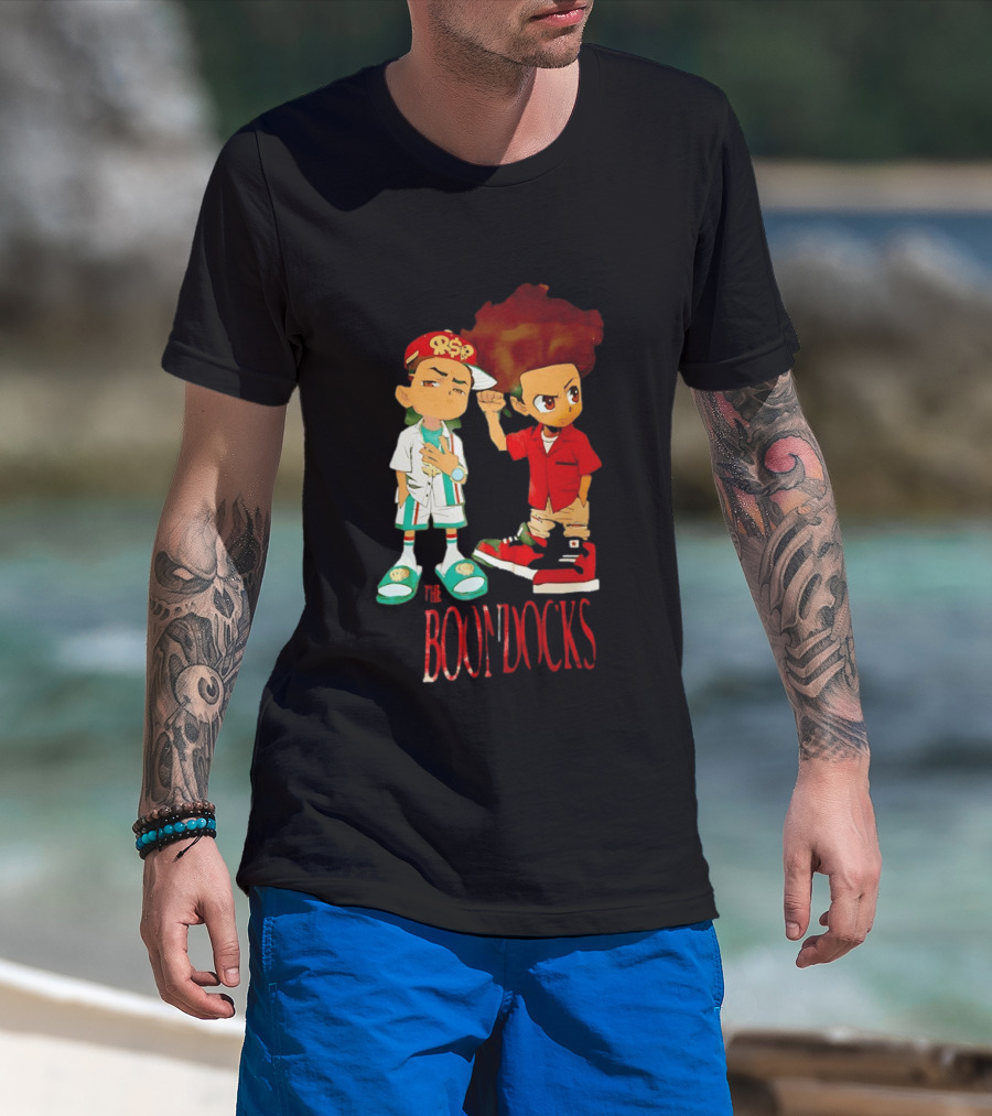 The Boondocks Riley And Huey Freeman Characters By Aaron McGruder T-Shirt