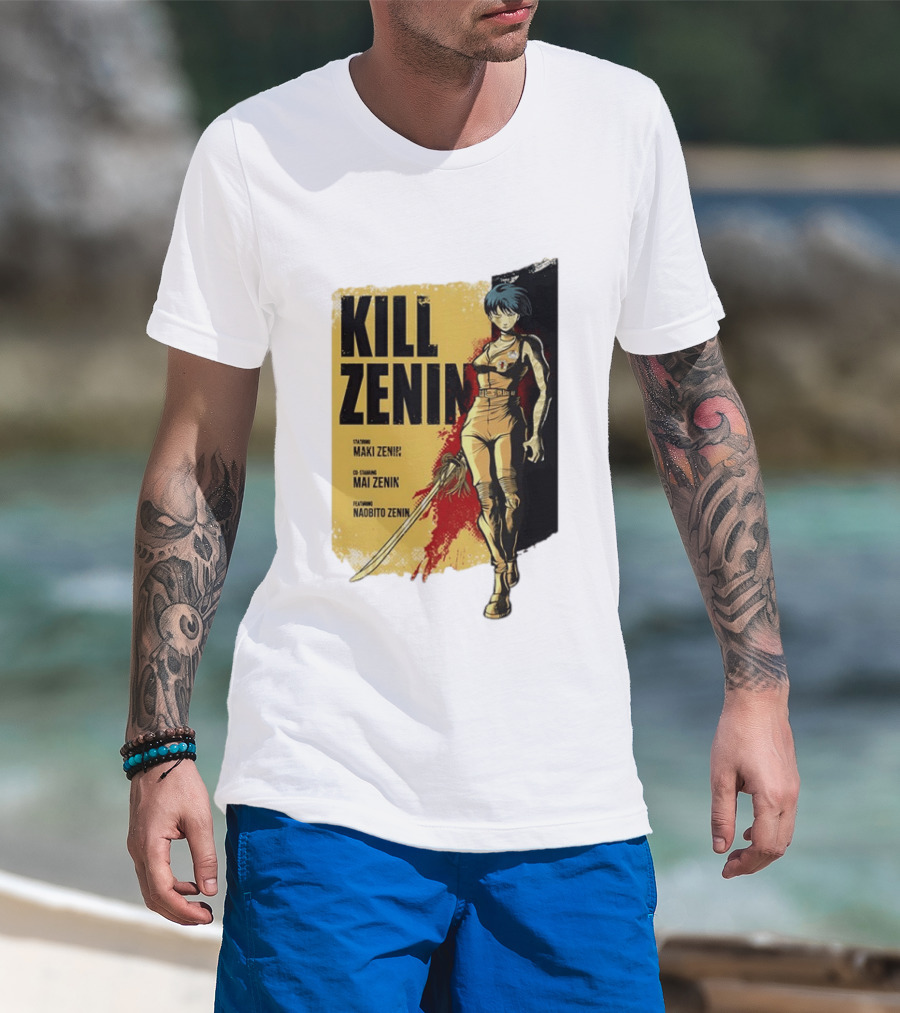 Kill Zenin Maki Mai Naobito Characters Anime T-Shirt
