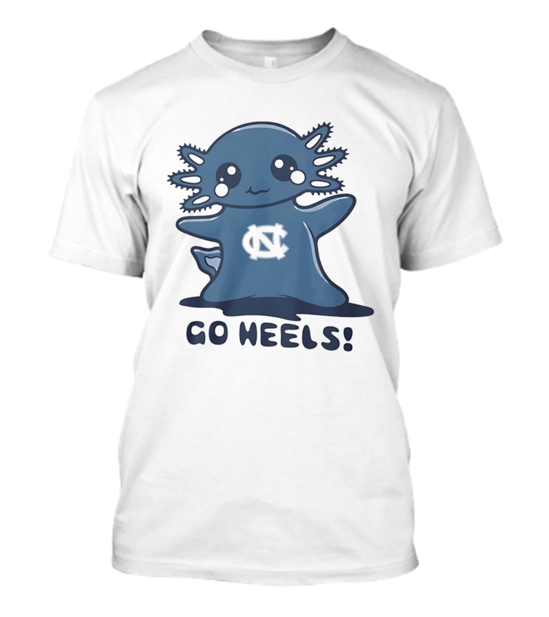 North Carolina Tar Heels Axolotl Go Heels T-Shirt