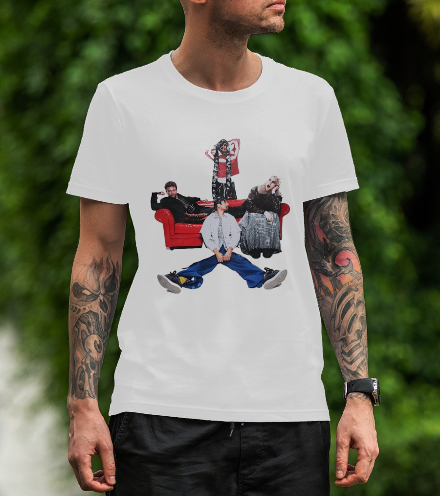 The 1975 Members Red Sofa Matty Healy Aesthetic T-Shirt