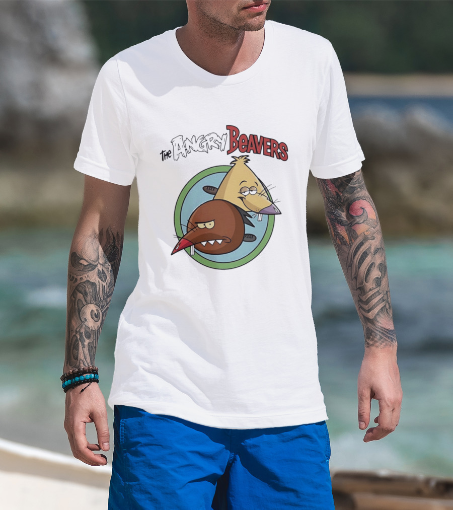 The Angry Beavers Nickelodeon 90s Cartoons Daggett And Norbert T-Shirt