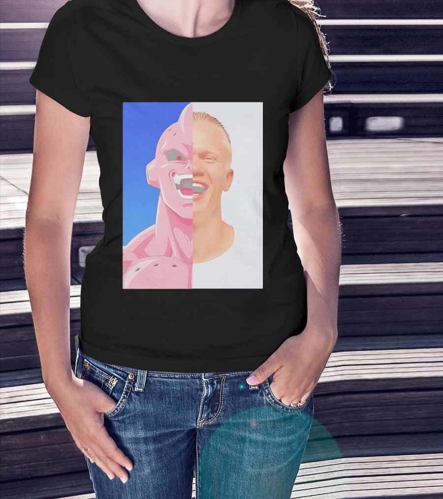 Erling Haaland Majin Buu Face Swap T-Shirt