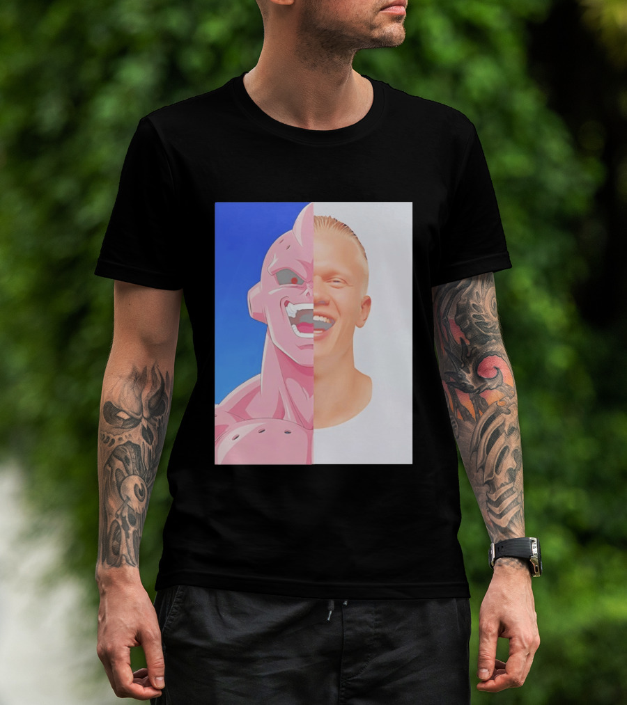 Erling Haaland Majin Buu Face Swap T-Shirt