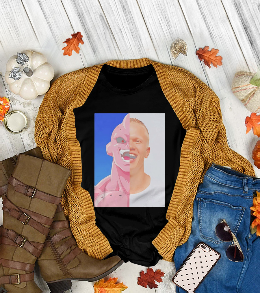 Erling Haaland Majin Buu Face Swap T-Shirt