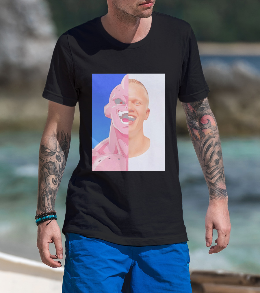 Erling Haaland Majin Buu Face Swap T-Shirt
