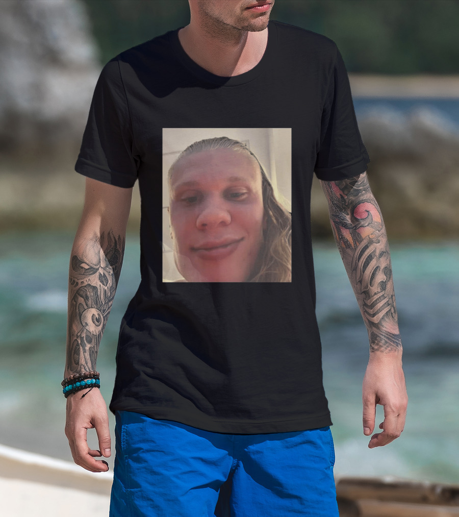 Erling Haaland S Face Close Up T-Shirt