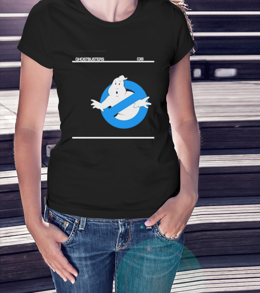 Ghostbusters 80s Movie Classic Blue Ghost Icon GB T-Shirt
