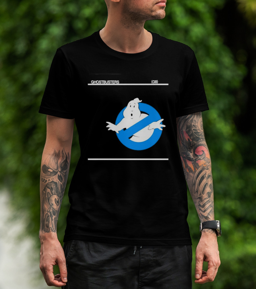 Ghostbusters 80s Movie Classic Blue Ghost Icon GB T-Shirt