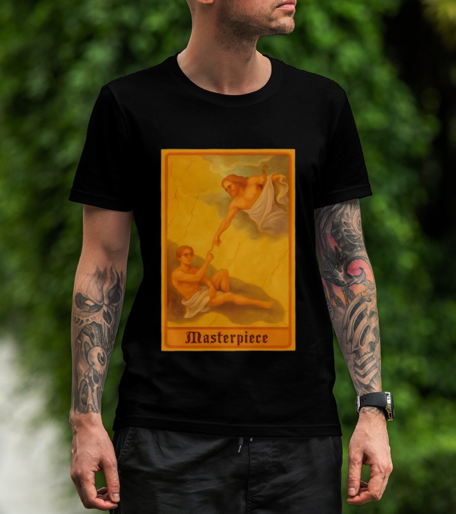 Masterpiece Michelangelo Creation Of Adam Iconic Classic Renaissance T-Shirt