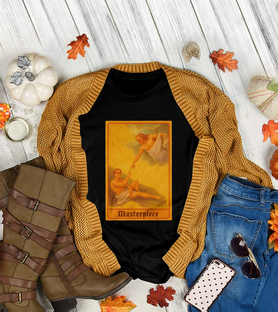 Masterpiece Michelangelo Creation Of Adam Iconic Classic Renaissance T-Shirt