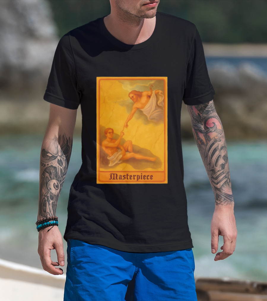 Masterpiece Michelangelo Creation Of Adam Iconic Classic Renaissance T-Shirt