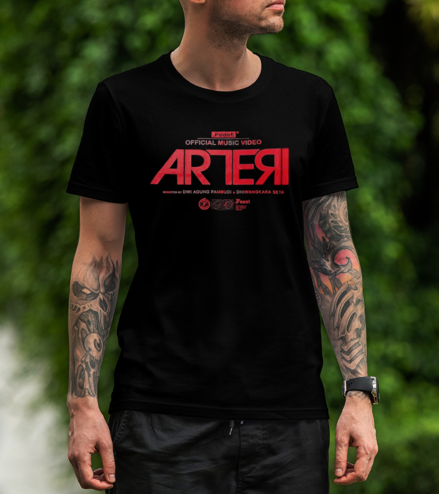 Menangisku Di Pundakmu ARTERI Official Music Video .Feast Two Sided T-Shirt