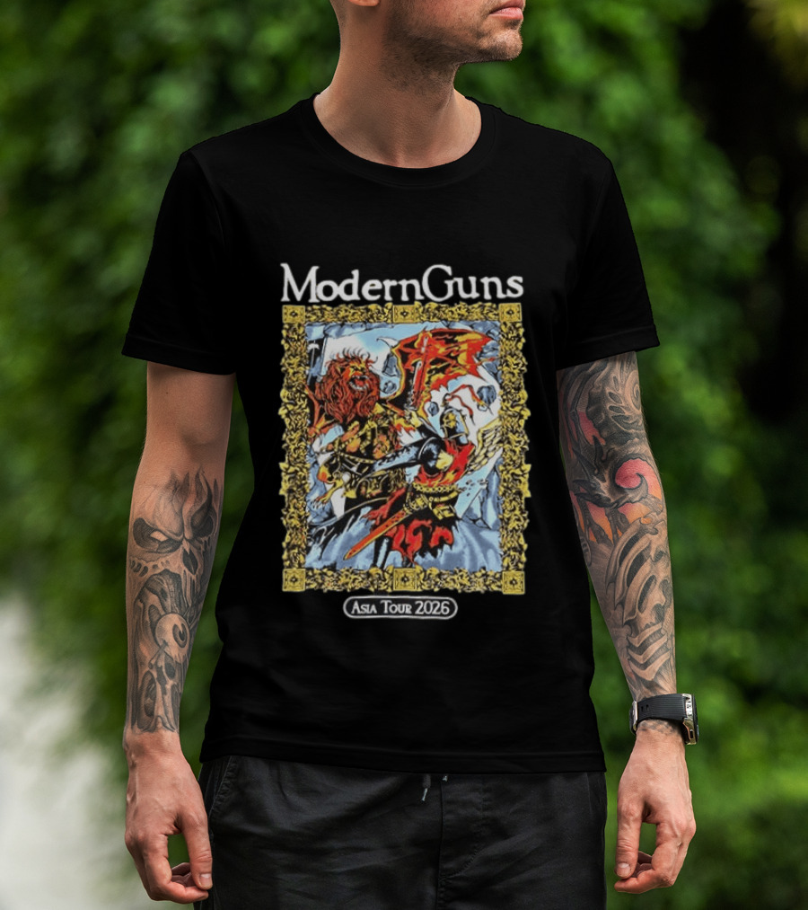 Modern Guns Asia Tour 2026 Warrior Art Manila Easter Event Calendar T-Shirt