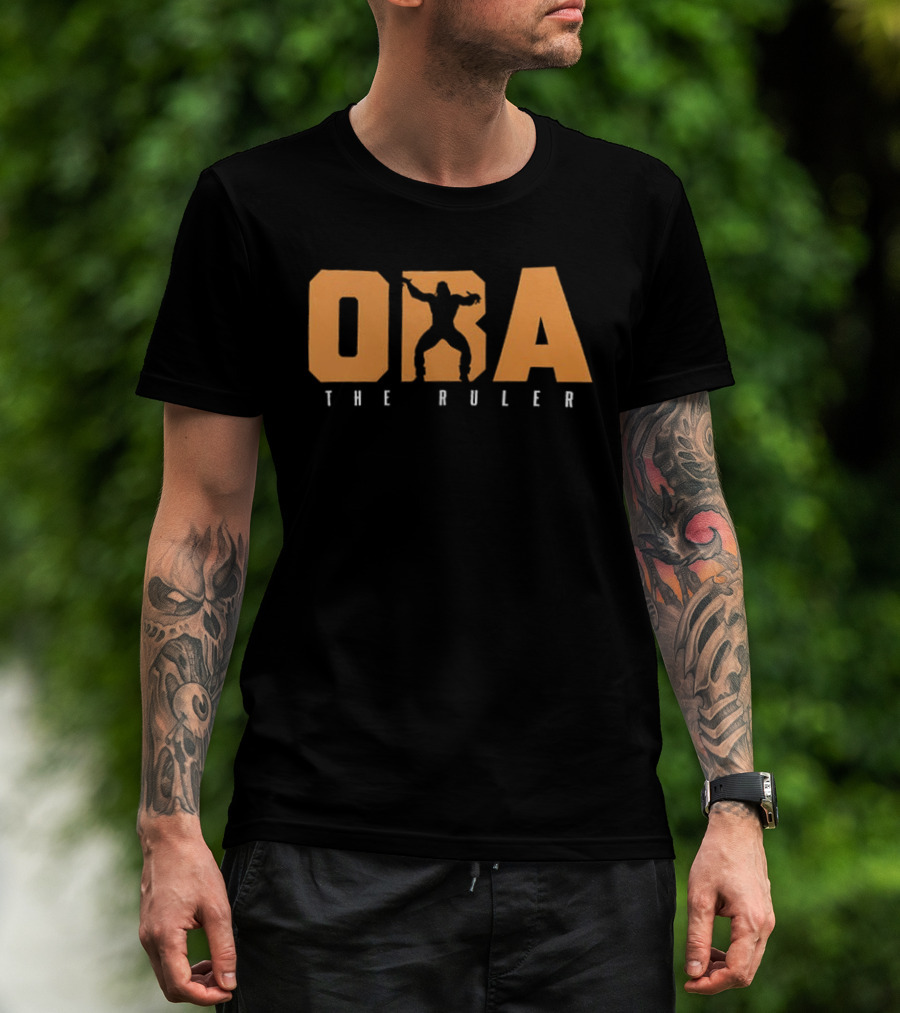 OBA The Ruler Silhouette Graphic Two Sided T-Shirt