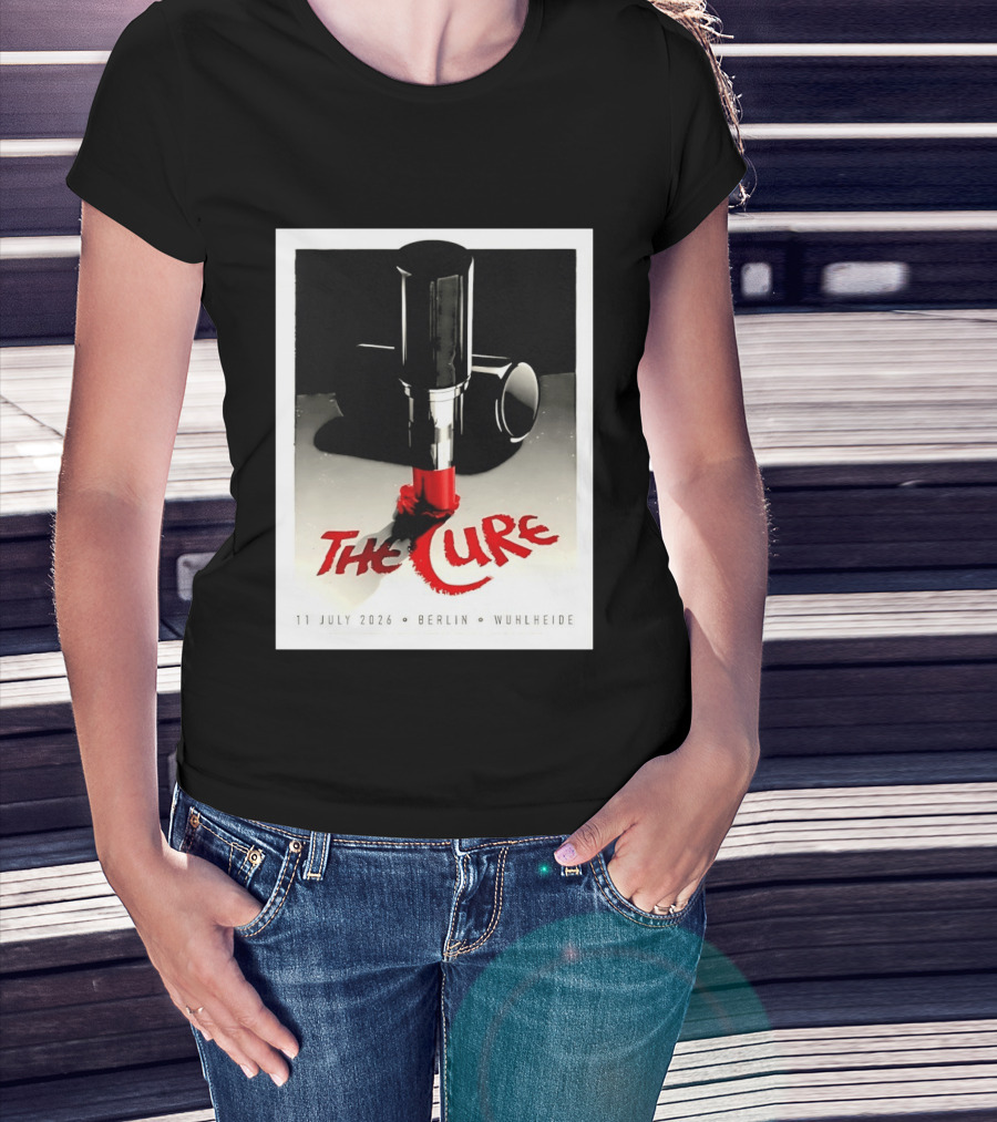 The Cure Berlin Concert 11 July 2026 Wuhlheide Lipstick T-Shirt