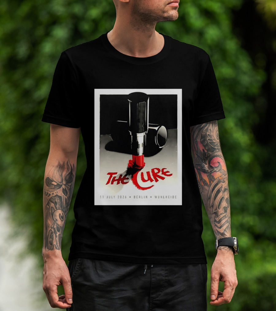 The Cure Berlin Concert 11 July 2026 Wuhlheide Lipstick T-Shirt