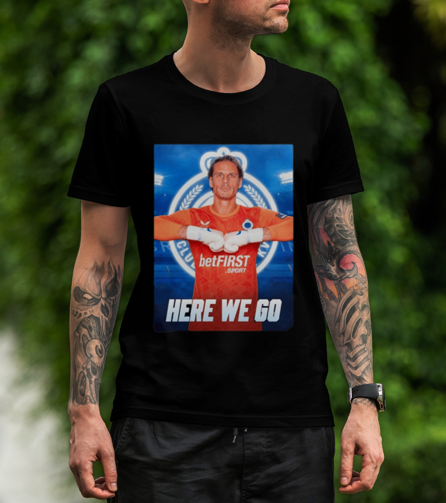 Simon Mignolet Club Brugge KV BetFIRST Sport Here We Go T-Shirt