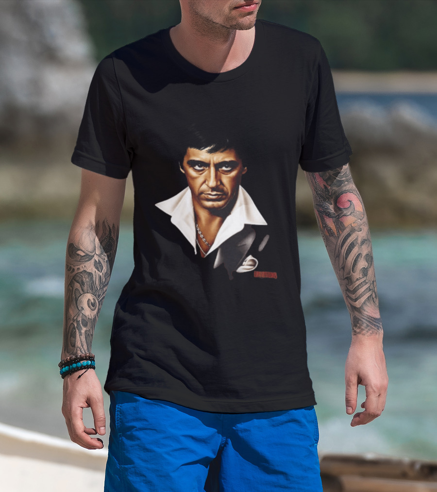 The World Is Yours Tony Montana Scarface 2 Sided T-Shirt