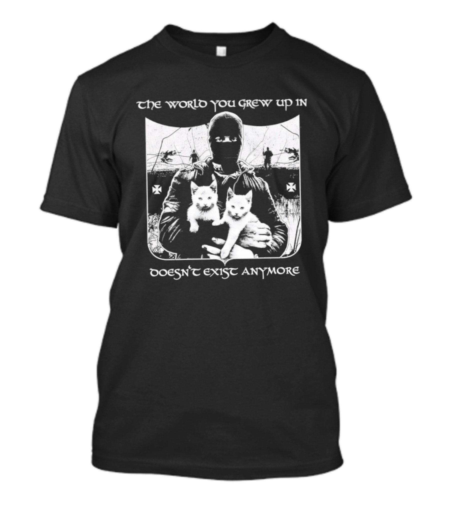The World You Grew Up In Doesn't Exist Anymore Cats Image T-Shirt