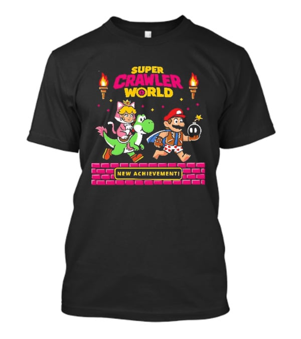 Super Crawler World Mario Peach Yoshi New T-Shirt