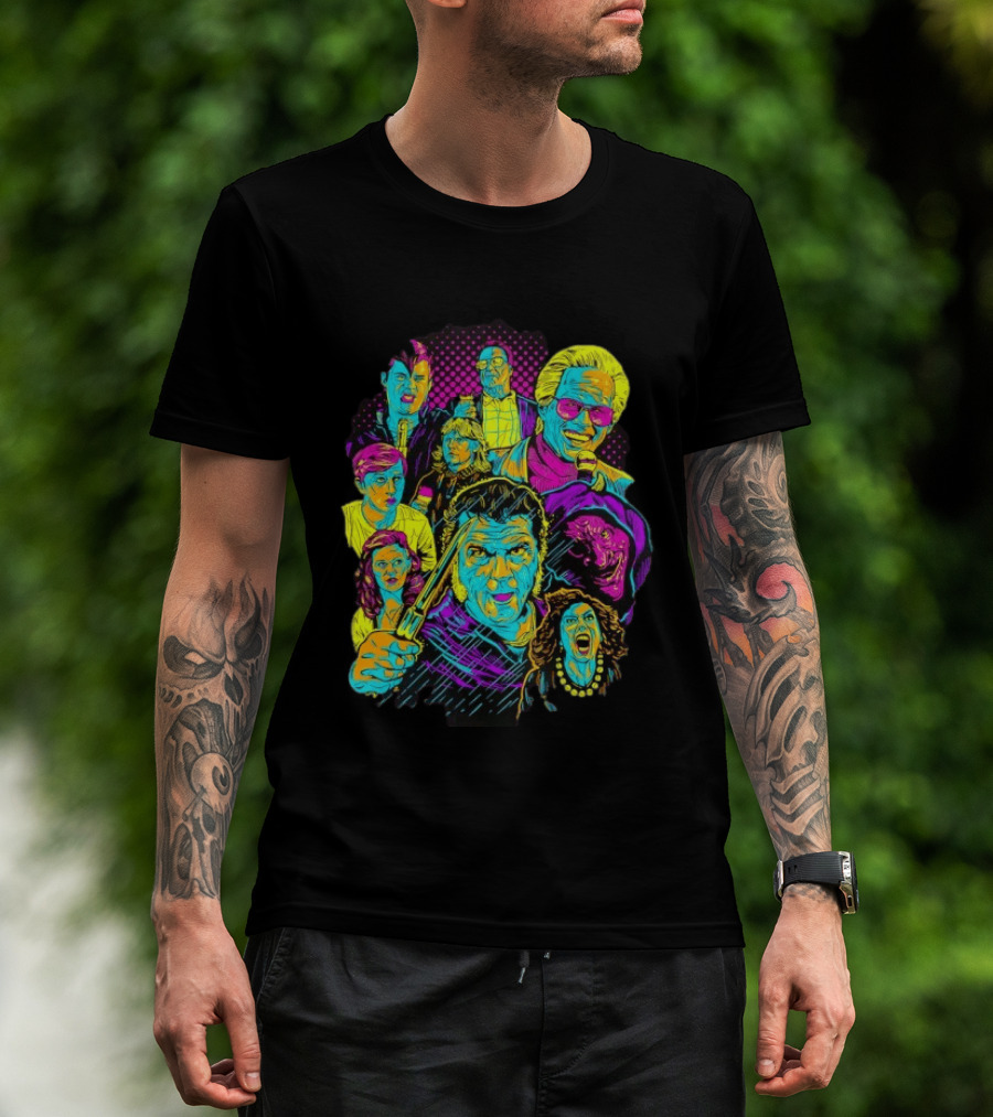 Twin Peaks Cast Neon Pop David Lynch T-Shirt
