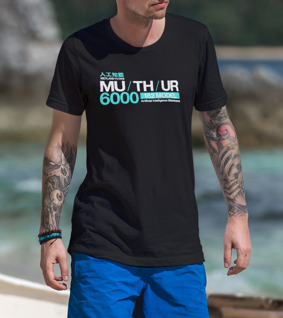 Weyland Yutani MU TH UR 6000 182 Model Artificial Intelligence Mainframe T-Shirt