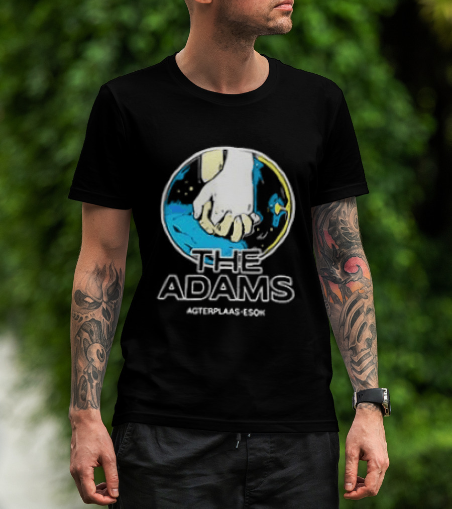 The Adams Agterplaas Esok Cosmic Handshake Global Unity T-Shirt