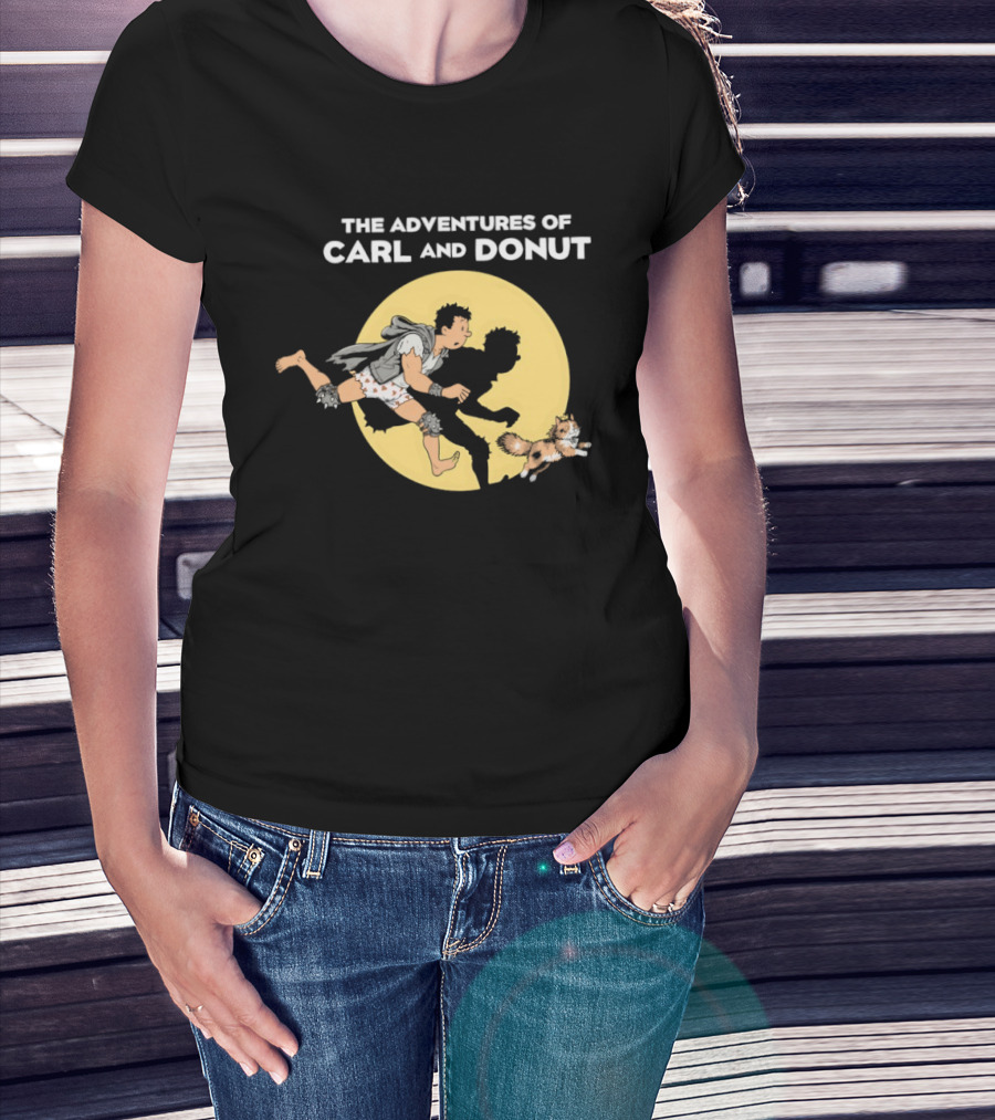 The Adventures Of Carl And Donut Cat Cartoon Series T-Shirt