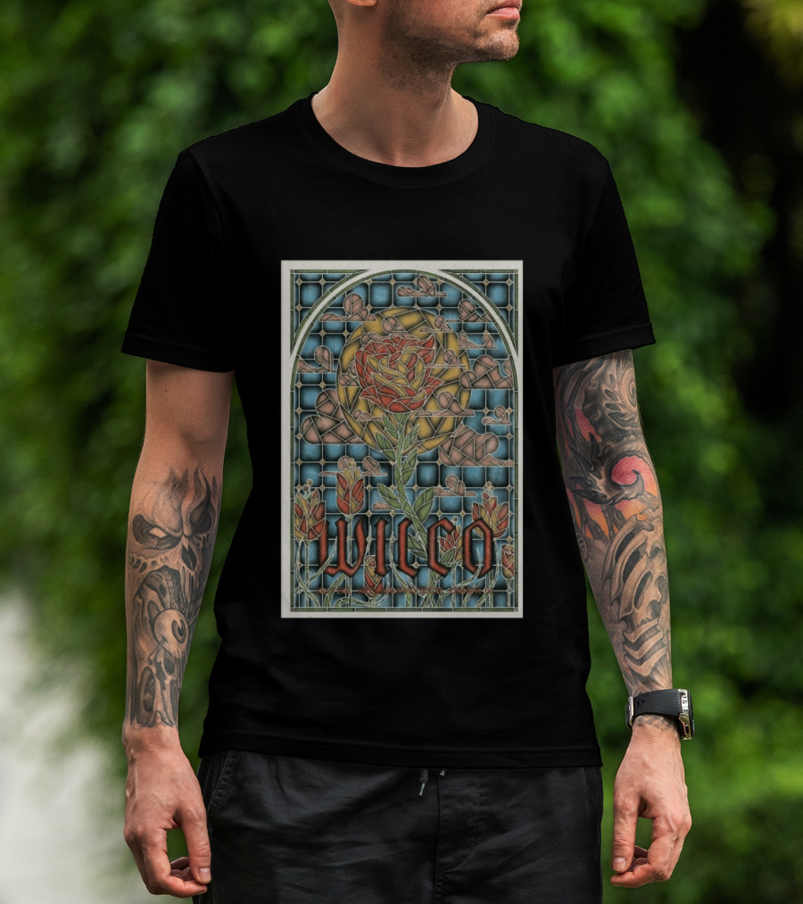 Wilco Sweetland Amphitheatre LaGrange GA Jul 9 2026 Stained Glass Rose T-Shirt